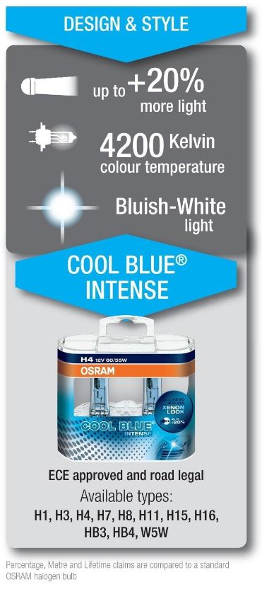 cool blue intense feature OSRAM