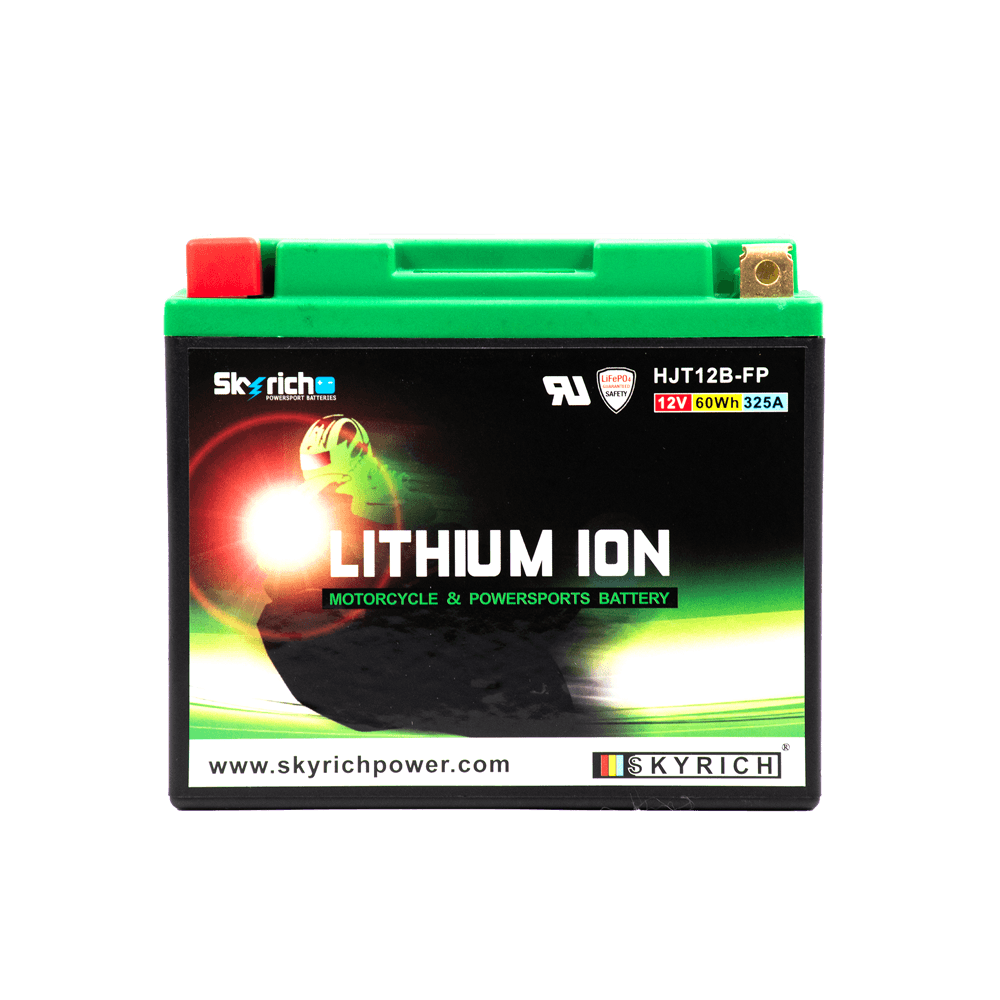 SKYRICH แบตเตอรี่ LITHIUM ION รุ่น HJT12B-FP ใช้สำหรับ Ducati Monster M795 M796 Scrambler Diavel Multistrada Hyperstrada, ZX-10R '04-'10