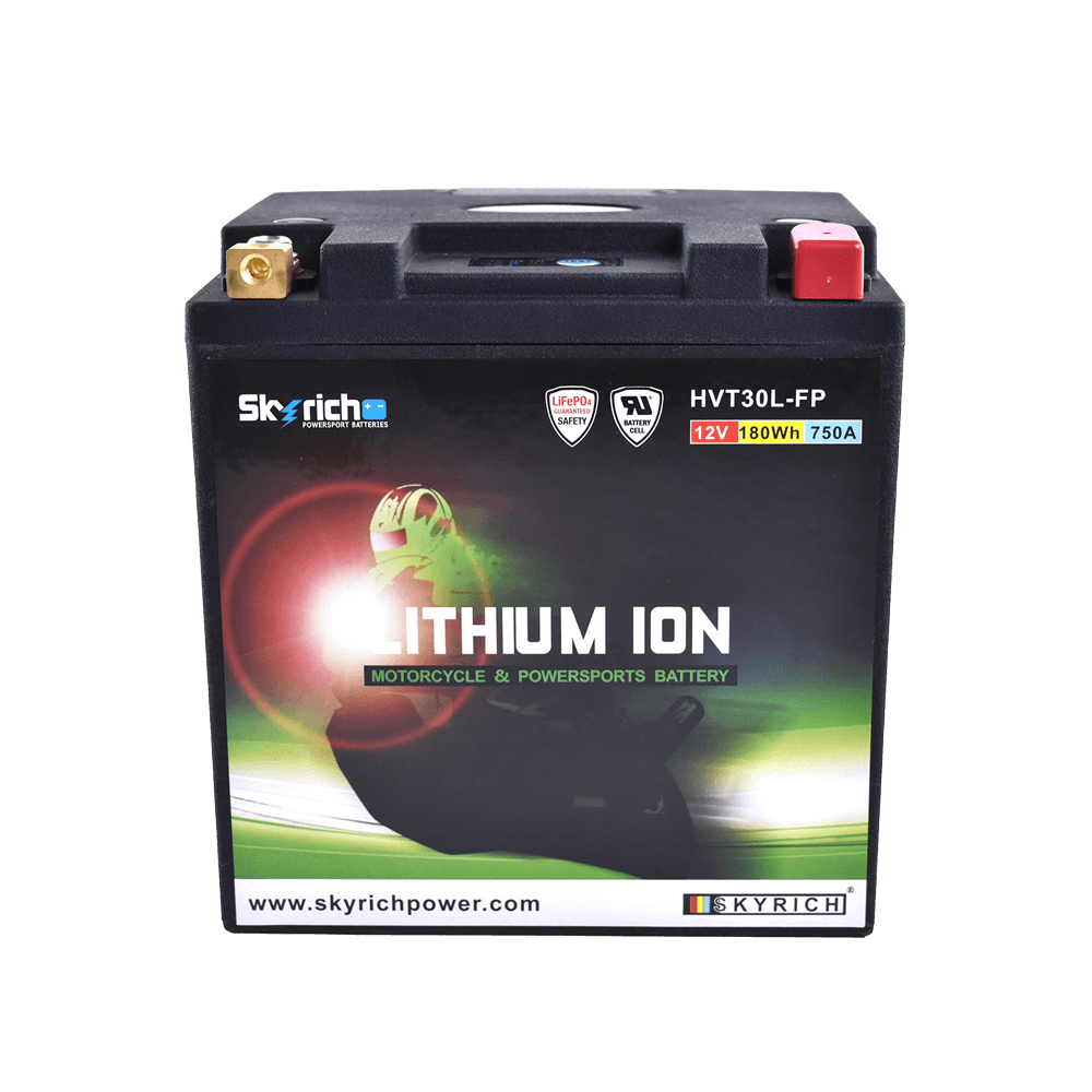 HVT30L-FP SKYRICH แบตเตอรี่ LITHIUM ION รุ่น HVT30L-FP ใช้สำหรับรถมอเตอร์ไซค์ Harley Davidson CVO FLH, FLH, FLT, FL (Touring model)