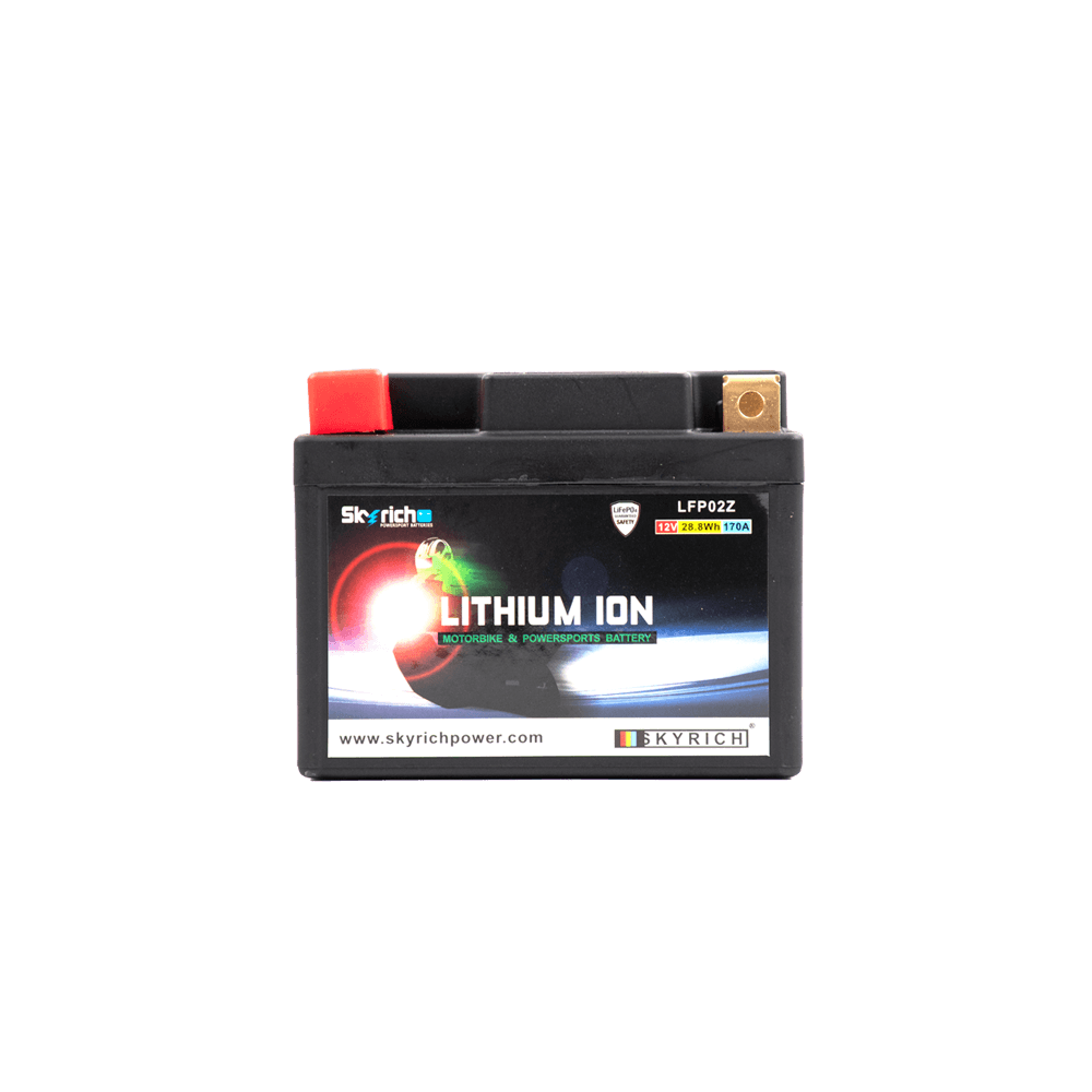 SKYRICH แบตเตอรี่ LITHIUM รุ่น LFP02Z ใช้สำหรับ YZ450F '18 ขึ้นไป / YZ250F '19 ขึ้นไป 【 ใช้แทน BR98 】