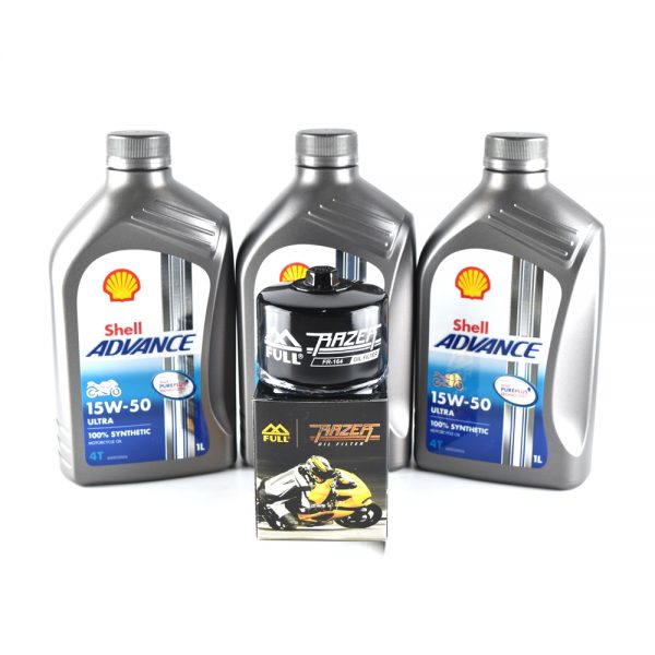ชุด FR-164 + Shell Advance Ultra 4T 15w-50 3 ลิตร