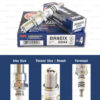 หัวเทียน NGK BR8EIX ขั้ว Iridium ใช้สำหรับ BEAT, LS110, N, NS, LS125, NSR150, FIGHTER GTO, AR150 (1 หัว) - Made in Japan