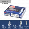 หัวเทียน NGK DPR7EIX-9 ขั้ว Iridium ใช้สำหรับ Honda CRF125, GL1500, Yamaha XVS650 Drag Star (1 หัว) - Made in Japan