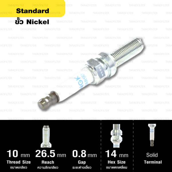 หัวเทียน NGK LMAR9D-J ขั้ว Nickel Multigrounded ใช้สำหรับ BMW S1000RR G310R G310GS (1 หัว) – Made in Japan