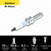 หัวเทียน NGK LMAR9E-J ขั้ว Nickel Multigrounded ใช้สำหรับ Yamaha YZF-R1 ปี 09 ขึ้นไป (1 หัว) – Made in Japan