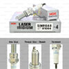 NGK หัวเทียน Laser Iridium ขั้ว Iridium ติดรถ SIMR8A9 ใช้สำหรับมอเตอร์ไซค์ CBR250, CBR300, CB300F , CB300R , CB500X, CBR500 (1 หัว) - Made in Japan