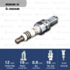 หัวเทียน NGK DCPR7EIX ขั้ว Iridium ใช้สำหรับ Toyata Avanza 1.5L / Suzuki Swift 1.2L (1 หัว) - Made in Japan