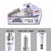 NGK หัวเทียน LASER IRIDIUM LMAR9AI-8D (เบอร์เดิม LMAR9AI-8) ใช้สำหรับ มอเตอร์ไซค์ BMW S1000RR G310R G310GS (1 หัว) - Made in Japan