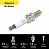 หัวเทียน NGK MAR8B-JDS ขั้ว Nickle รุ่น Multi-grounded electrode 2 เขี้ยว (1 หัว)