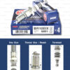 หัวเทียน NGK BR10EIX ขั้ว Iridium (1 หัว) - Made in Japan