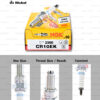 หัวเทียน NGK CR10EK ขั้ว NICKEL 2 เขี้ยว ใช้สำหรับ Yamaha YZF-R6 (1 หัว) – Made in Japan
