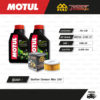 FULL RAZER ชุดถ่ายน้ำมันเครื่องกึ่งสังเคราะห์ MOTUL 5100 4T [ 10w-40 ] ใช้สำหรับ มอเตอร์ไซค์ Stallion Centaur Max 250