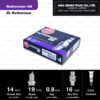 NGK หัวเทียน Ruthenium HX ขั้ว Ruthenium FR7BHX-S ( ใช้อัพเกรด BKR7E / BKR7EIX / ZFR7F-11 ) - Made in Japan