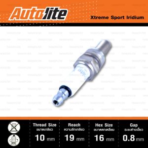 หัวเทียน Autolite XS4302 ขั้ว Iridium Xtreme Sport ใช้แทน CR9E / CR9EIX