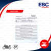 EBC ผ้าเบรกหน้า ด้านขวา รุ่น Sintered HH ใช้สำหรับรถ Er-6n [F, Right] , Er-6f [F, Right], Versys650 ปีเก่า [F, Right], DL650 V-strom [F, Right] / W650 [F] / W800 [F] [ FA231HH ]