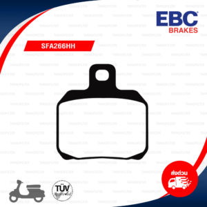 EBC ผ้าเบรก รุ่น Sintered HH ใช้สำหรับรถ VESPA แปลงปั๊มเบรก M795 / M796 [ SFA266HH ]