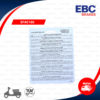 EBC ผ้าเบรกหน้ารุ่น Carbon Scooter ใช้สำหรับรถ Vespa รุ่น PX [ SFAC186 ]