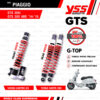 YSS โช๊คแก๊สหน้าและหลัง ใช้สำหรับ Vespa GTS 【 VU302-240TRC-03 】,【 TZ302-340TR 】 โช๊คหน้าสปริงแดง / โช๊คหลังสปริงแดง [ โช๊ค YSS แท้ 100% พร้อมประกันศูนย์ 2 ปี ]
