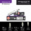 NGK หัวเทียน Ruthenium HX ขั้ว Ruthenium LTR6AHX ( อัพเกรด LTR6IX-11 )- Made in Japan