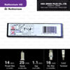 NGK หัวเทียน Ruthenium HX ขั้ว Ruthenium LTR6AHX ( อัพเกรด LTR6IX-11 )- Made in Japan