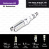NGK หัวเทียน Ruthenium HX ขั้ว Ruthenium LTR6AHX ( อัพเกรด LTR6IX-11 )- Made in Japan