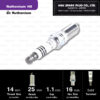 NGK หัวเทียน Ruthenium HX ขั้ว Ruthenium LTR6AHX ( อัพเกรด LTR6IX-11 )- Made in Japan