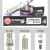 NGK หัวเทียน Ruthenium HX ขั้ว Ruthenium LTR6AHX ( อัพเกรด LTR6IX-11 )- Made in Japan
