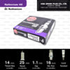 NGK หัวเทียน Ruthenium HX ขั้ว Ruthenium LTR6AHX ( อัพเกรด LTR6IX-11 )- Made in Japan
