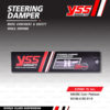YSS STEERING DAMPER กันสะบัด CLAMP A สี Platinum รุ่น Titanium Racing สำหรับมอเตอร์ไซค์ [ EG188-078C-01-R ] สำหรับ CB650F / Ninja300 / Ninja250 / Ninja400 / Versys650 / R3 / R6 / T100