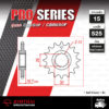 JOMTHAI Pro Series สเตอร์หน้ามียางรองสเตอร์ 15 ฟัน ใช้สำหรับ CB650F CBR650F