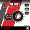 JOMTHAI Pro Series สเตอร์หน้ามียางรองสเตอร์ 14 ฟัน ใช้สำหรับ NINJA250 NINJA300 Z250 Z300 Ninja400
