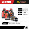 FULL RAZER ชุดถ่ายน้ำมันเครื่องสังเคราะห์แท้ 100% MOTUL 7100 4T [ 10w-40 ] ใช้สำหรับ Honda CB500X / CBR500 / Rebel500 / CB650F / CBR650 / CBR1000RR