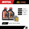 FULL RAZER ชุดถ่ายน้ำมันเครื่องสังเคราะห์แท้ 100% MOTUL 7100 4T [ 15w-50 ] พร้อมกรองเครื่อง [ FR-155 ] ใช้สำหรับ KTM 200 Duke / RC 390 / 390 Duke
