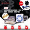JOMTHAI ชุดโซ่-สเตอร์ Pro Series โซ่ X-ring (ASMX) สีทอง-หมุดทอง และ สเตอร์สีดำ ใช้สำหรับมอเตอร์ไซค์ Kawasaki Ninja250 SL / Z250 SL / Z300 / Ninja300 / Ninja400 [14/41]