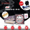 JOMTHAI ชุดโซ่-สเตอร์ Pro Series - Self Cleaning โซ่ X-ring (ASMX) สีทอง-หมุดทอง และ สเตอร์สีดำ ใช้สำหรับมอเตอร์ไซค์ Yamaha YZF-R3 / MT-03 [14/44]