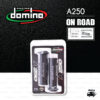 DOMINO MANOPOLE GRIP ปลอกแฮนด์ รุ่น A250 สีดำ-เทา ใช้สำหรับรถมอเตอร์ไซค์ [ 1 คู่ ]