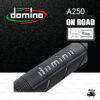 DOMINO MANOPOLE GRIP ปลอกแฮนด์ รุ่น A250 สีดำ-เทา ใช้สำหรับรถมอเตอร์ไซค์ [ 1 คู่ ]