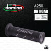 DOMINO MANOPOLE GRIP ปลอกแฮนด์ รุ่น A250 สีดำ-เทา ใช้สำหรับรถมอเตอร์ไซค์ [ 1 คู่ ]
