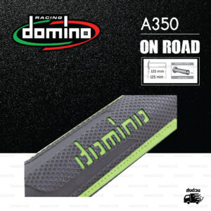 DOMINO MANOPOLE GRIP ปลอกแฮนด์ รุ่น A350 สีดำ-เขียว ใช้สำหรับรถมอเตอร์ไซค์ [ 1 คู่ ]