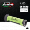DOMINO MANOPOLE GRIP ปลอกแฮนด์ รุ่น A350 สีเขียว-ดำ ใช้สำหรับรถมอเตอร์ไซค์ [ 1 คู่ ]