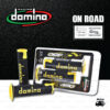 DOMINO MANOPOLE GRIP ปลอกแฮนด์ รุ่น A450 รุ่นใหม่ล่าสุด สีดำ-เหลือง ใช้สำหรับรถมอเตอร์ไซค์ [ 1 คู่ ]