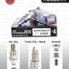 NGK หัวเทียน Premium RX ขั้ว Ruthenium DCPR7ERX-P [ ใช้อัพเกรด DCPR7E / DCPR7EIX ] (1 หัว) - Made in Japan