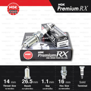 NGK หัวเทียน Premium RX ขั้ว Ruthenium LFR5ARX-11P [ ใช้อัพเกรด LFR5A-11 / FK16HR-A8 ] (1 หัว) - Made in Japan