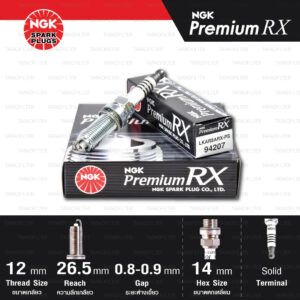 NGK หัวเทียน Premium RX ขั้ว Ruthenium LKAR8ARX-PS [ ใช้อัพเกรด ILZKAR8J8SY ] (1 หัว) - Made in Japan