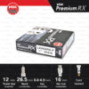 NGK หัวเทียน Premium RX ขั้ว Ruthenium LKR6ARX-P [ ใช้อัพเกรด LKR6A ] (1 หัว) - Made in Japan