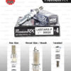 NGK หัวเทียน Premium RX ขั้ว Ruthenium LKR7ARX-P [ ใช้อัพเกรด ILZKR7B-11S / SILZKR7C11S ] (1 หัว) - Made in Japan