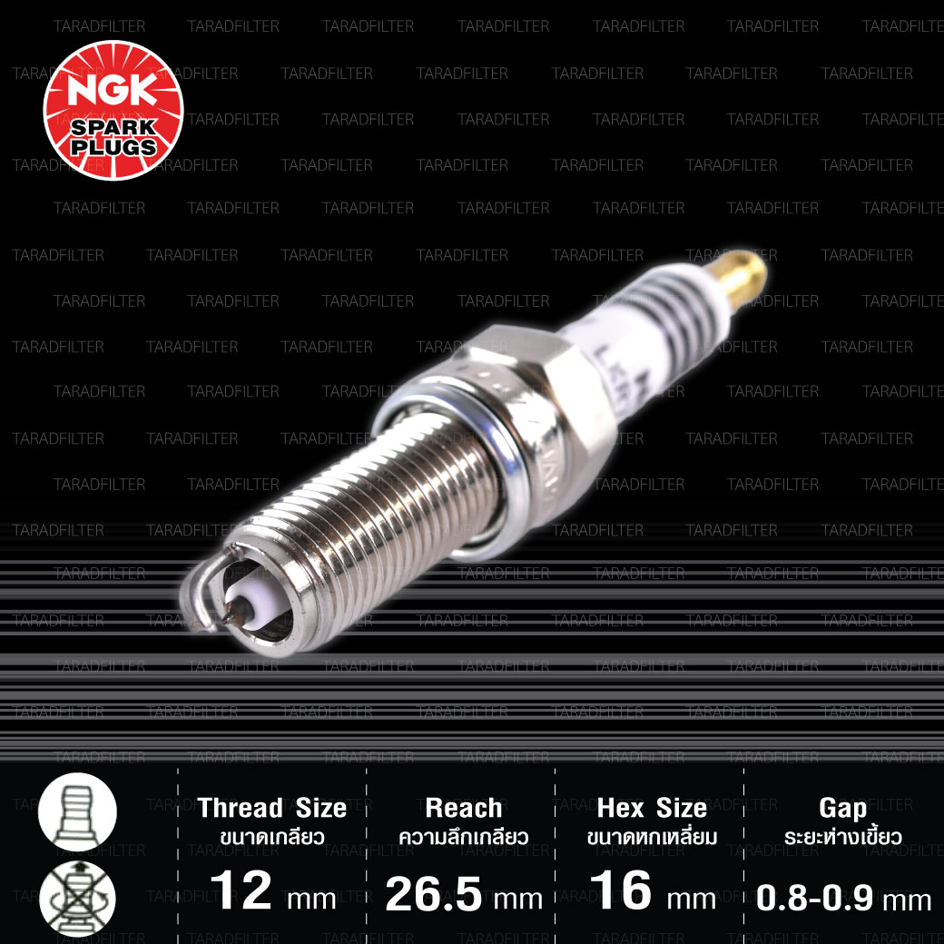 Ngk ห วเท ยน Premium Rx ข ว Ruthenium Lkr7arx P ใช อ พเกรด Ilzkr7b 11s Silzkr7c11s Made In Japan Taradfilter กรองเคร องบ กไบค ราคาส ง