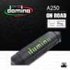 DOMINO MANOPOLE GRIP ปลอกแฮนด์ รุ่น A250 สีดำ-เขียว ใช้สำหรับรถมอเตอร์ไซค์ [ 1 คู่ ]
