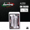 DOMINO MANOPOLE GRIP ปลอกแฮนด์ รุ่น A250 สีเทา-ดำ ใช้สำหรับรถมอเตอร์ไซค์ [ 1 คู่ ]