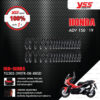 YSS โช๊คแก๊ส G-SPORT RED SERIES ใช้อัพเกรดสำหรับ HONDA ADV 150 ปี 2019 【 TG302-390TR-08-885 】 โช๊คคู่หลัง สปริงดำ/กระบอกแดง [ โช๊ค YSS แท้ ประกันโรงงาน 1 ปี ]